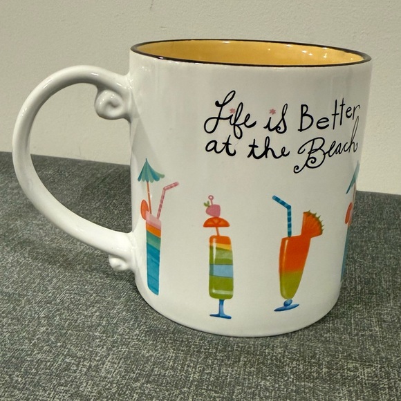 Cracker Barrel Life Is Better at the Beach Ceramic Coffee Mug | Tropical Drinks - Picture 4 of 12